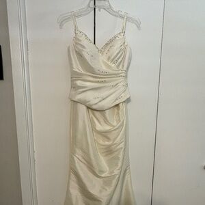 Cream/Ivory Prom dress women's size 8